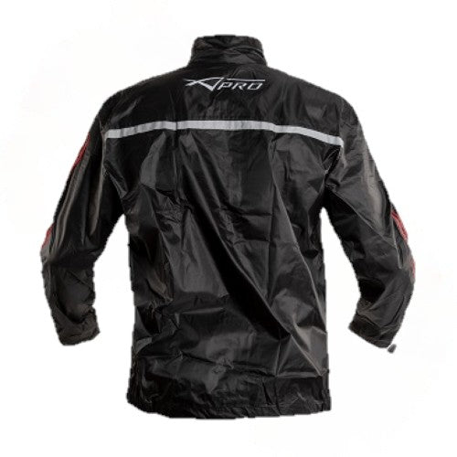Vista trasera de la Chamarra Impermeable A-Pro Alligator Roja