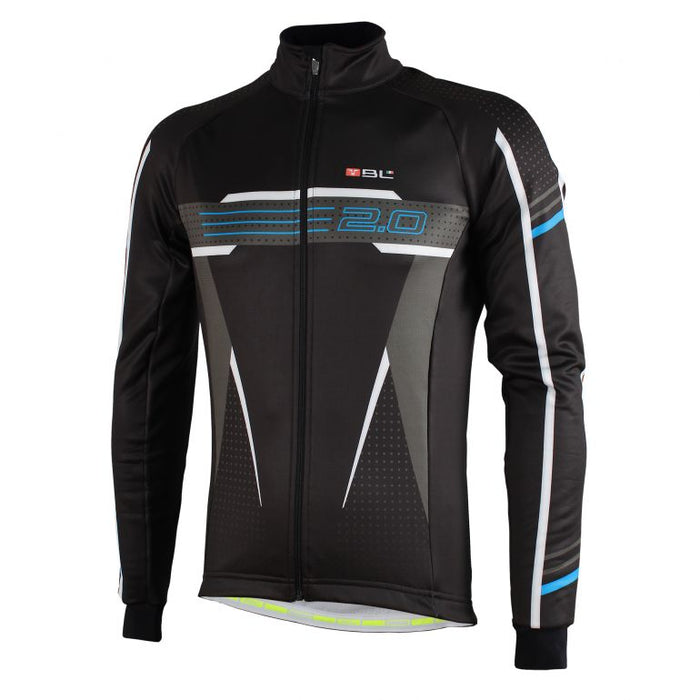 Chamarra de ciclismo Bicycle Line 2.0 negra manga larga