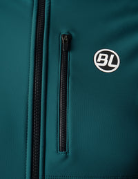 Detalle de la cremallera YKK Vislon de la chamarra Bicycle Line Charlie S2