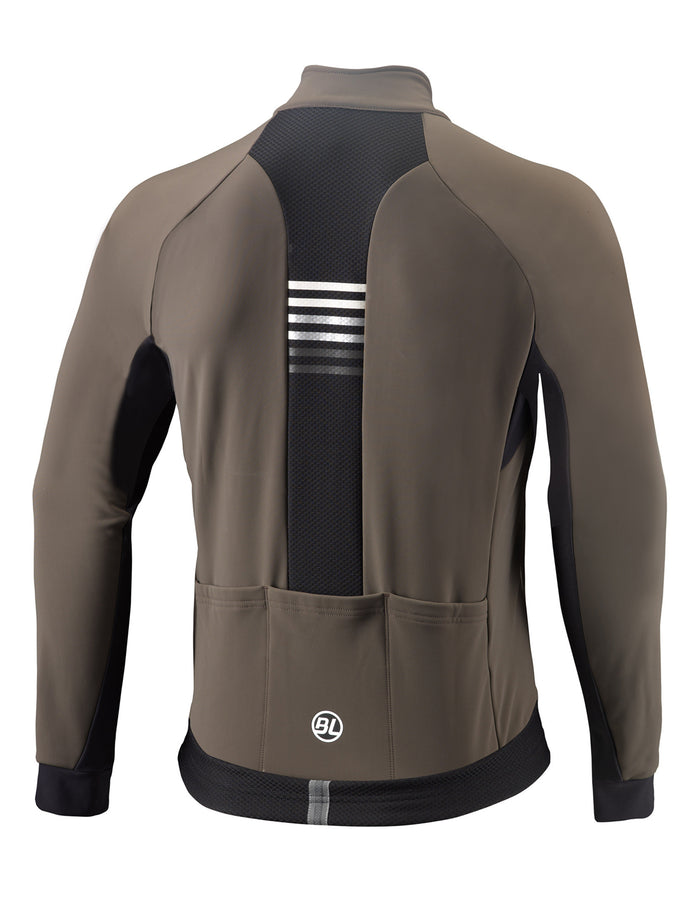 Vista trasera de chamarra Bicycle Line Charlie S2 con bolsillos traseros