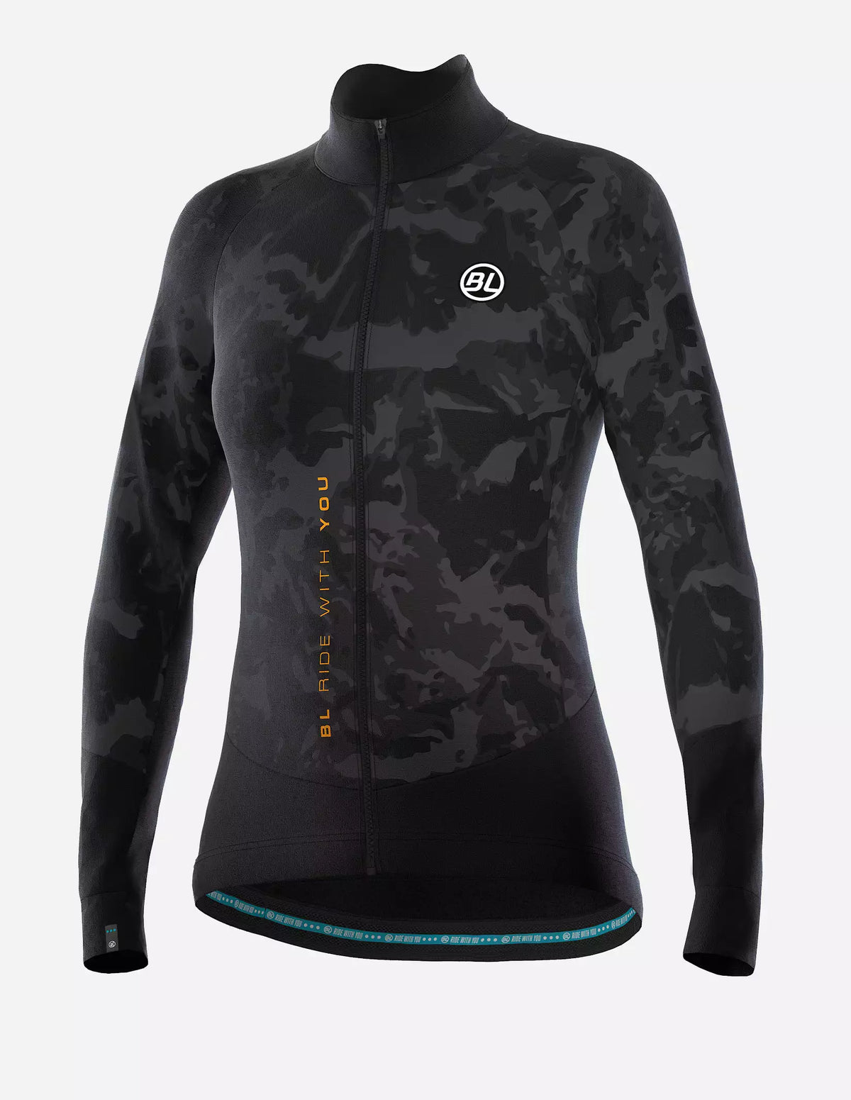 Chamarra de ciclismo Bicycle Line Impulso negra para mujer