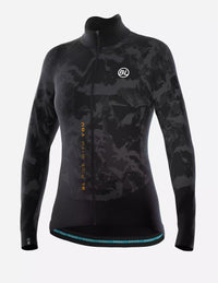 Chamarra de ciclismo Bicycle Line Impulso negra para mujer
