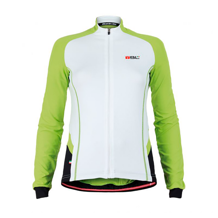 Chamarra de ciclismo Bicycle Line Karina azul para mujer manga larga