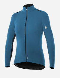 Chamarra de ciclismo Bicycle Line Nebula azul para mujer manga larga