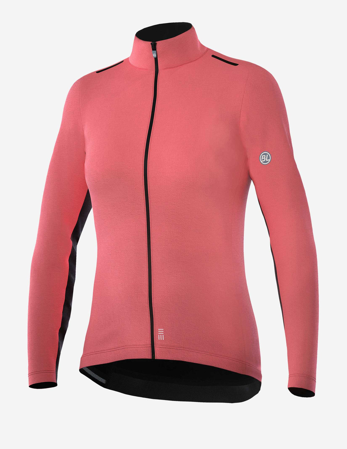 Chamarra de ciclismo Bicycle Line Nebula rosa para mujer manga larga