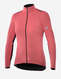 Chamarra de ciclismo Bicycle Line Nebula rosa para mujer manga larga