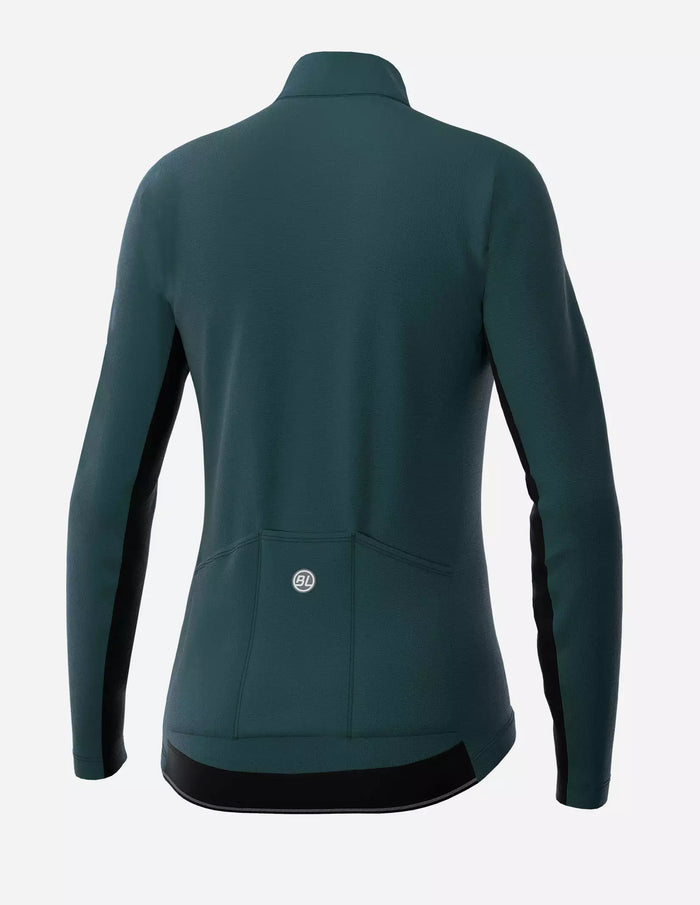 Vista trasera de chamarra Bicycle Line Nebula con bolsillos traseros