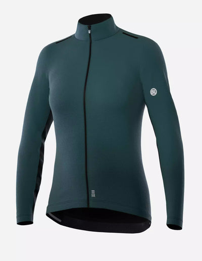 Chamarra de Ciclismo Bicycle Line Nebula Verde para Mujer