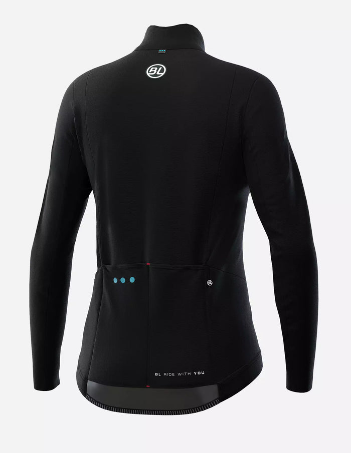 Vista superior de chamarra Bicycle Line Normandia E negra