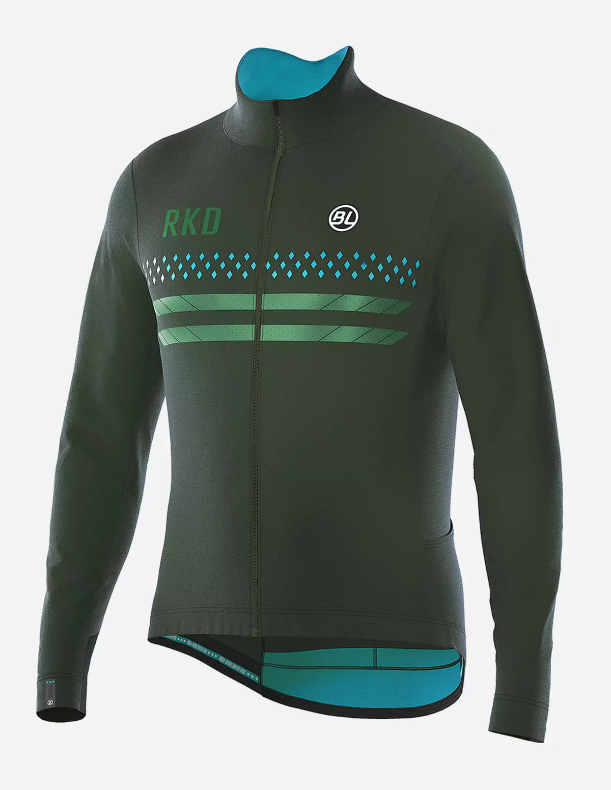 Chamarra de ciclismo Bicycle Line Normandia E verde para hombre
