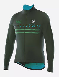 Chamarra de ciclismo Bicycle Line Normandia E verde para hombre