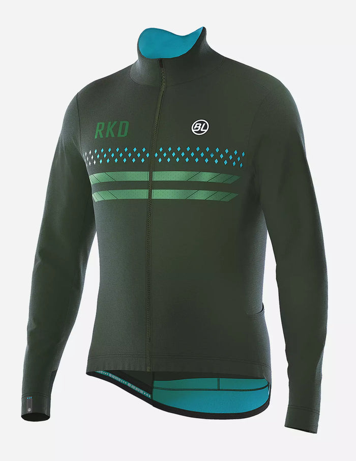 Chamarra de ciclismo Bicycle Line Normandia E verde para hombre