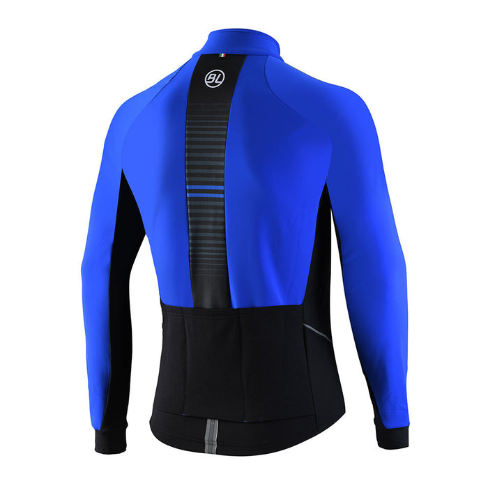 Vista trasera de chamarra Bicycle Line Shieldon con bolsillos traseros