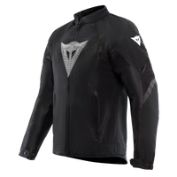 Chamarra Dainese Herosphere Air Tex para hombre negra con blanco Diamond