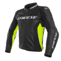 Chamarra de Piel para Moto Dainese Racing 3 Amarillo - CIAO ITALIA