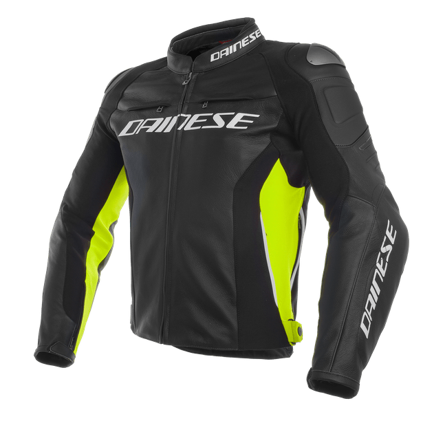 Chamarra de Piel para Moto Dainese Racing 3 Amarillo - CIAO ITALIA