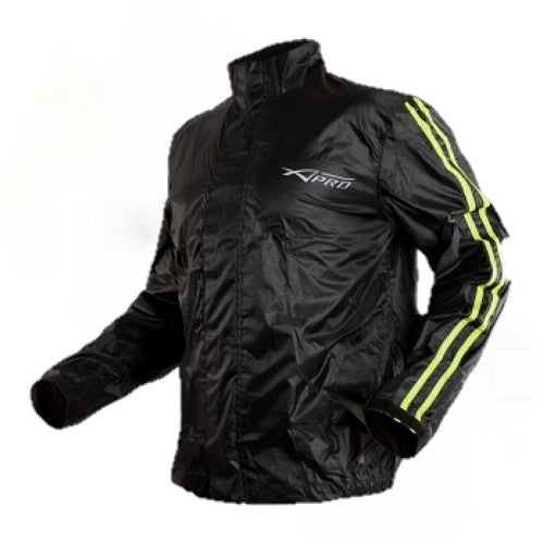 Chamarra Impermeable A-Pro Alligator Fluorescente para motociclista disponible en Ciao Italia México