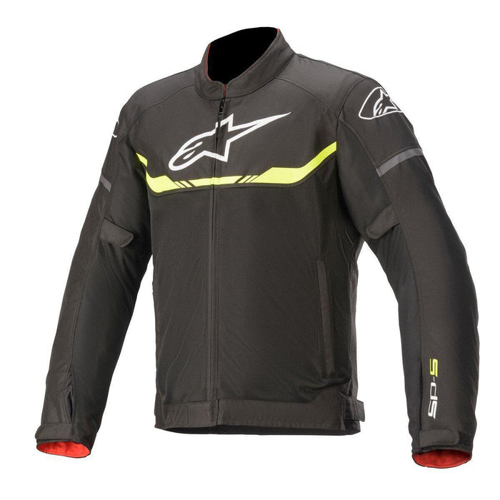 Chamarra para moto Alpinestars T-SPS Air V2 negro amarillo flúor con máxima ventilación