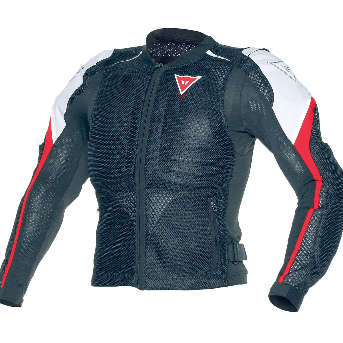 Chamarra para moto Dainese Sport Guard negra blanco con protección completa y ventilación mesh