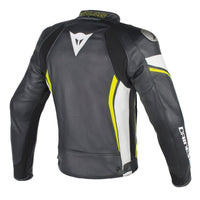 Chamarra para Moto Dainese VR46 D2 Leather Negro Amarillo - CIAO ITALIA