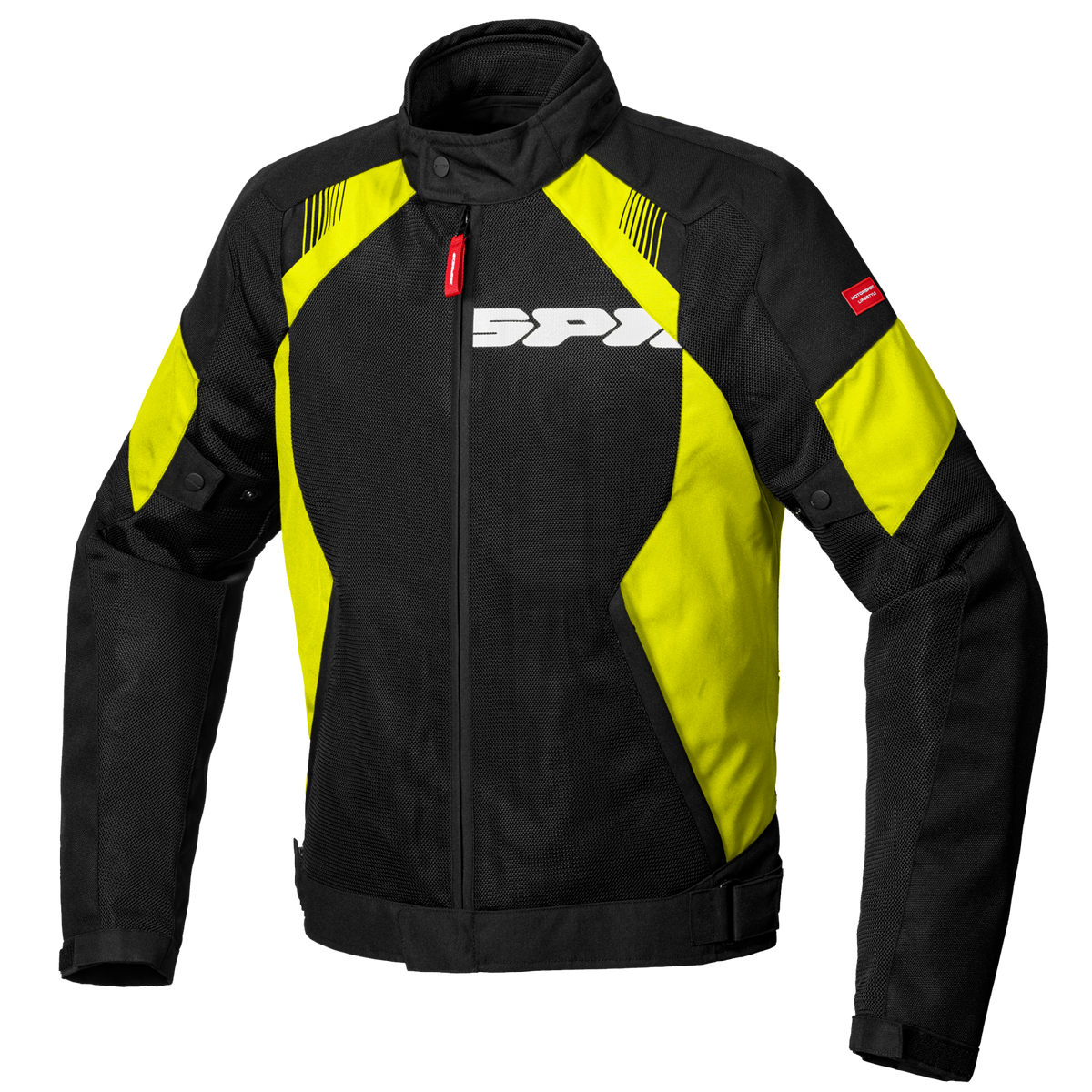 Chaqueta para moto Spidi Flash Evo Net Windout negro amarillo flúor con malla ventilada