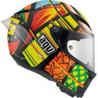 Casco AGV Corsa Rossi Elements lateral derecho mecanismo pantalla Micro-lock soportes Tear-Off

