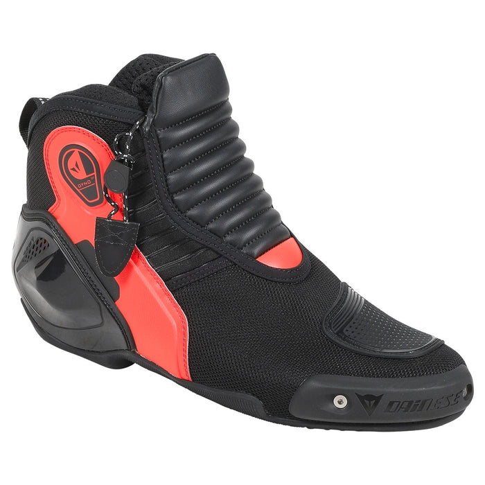 Botas para moto Dainese Dyno D1 negro rojo vista frontal deportiva