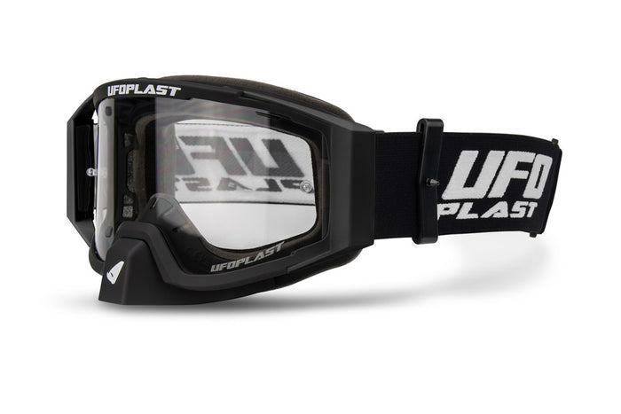 Goggle UFOPLAST Wise Black original para motocross y enduro disponible en Ciao Italia México
