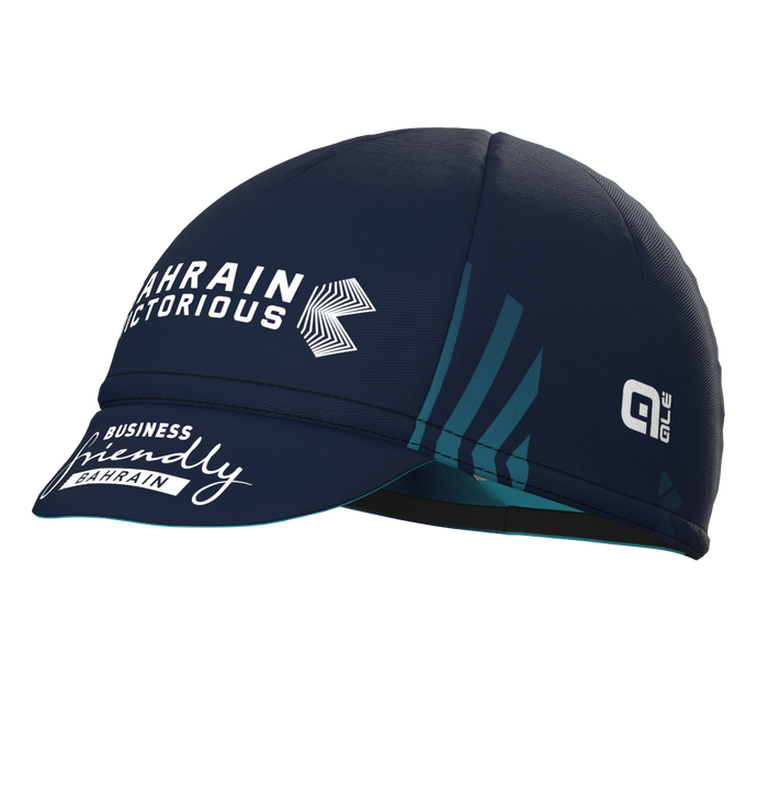 Gorra Gist Equipo Bahrain Victorious 2024 azul marino para ciclismo disponible en Ciao Italia