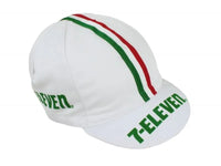 Gorra Gist Equipo 7-Eleven blanca vista lateral derecha