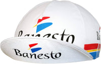 Visera clásica de la gorra Gist Equipo Banesto blanca con azul