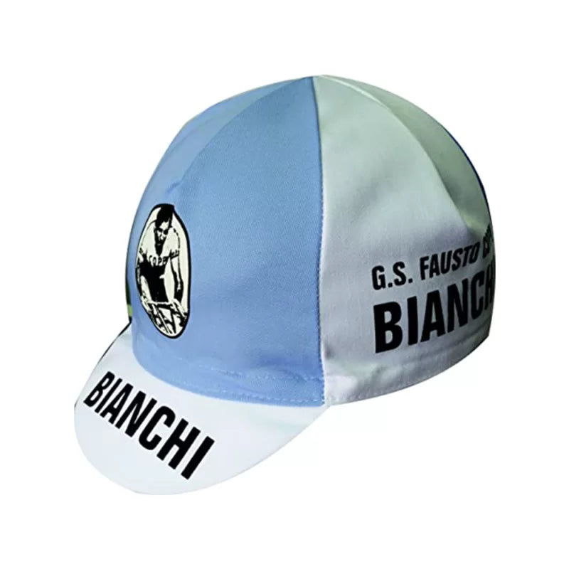 Gorra Gist Equipo Bianchi Celeste vintage para ciclismo y uso bajo casco