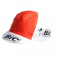 Gorra Gist Equipo BIC Blanca Clásica Vintage de ciclismo para uso bajo casco
