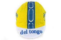 Gorra Gist Equipo Del Tongo Amarilla vista frontal con diseño vintage