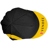 Gorra Gist Direct Énergie Vendée negra con amarillo inspirada en ciclismo profesional francés