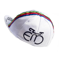 Diseño clásico de la gorra Gist Equipo Eddy Merckx Blanca inspirado en el ciclismo vintage