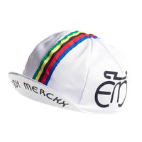 Gorra Gist Equipo Eddy Merckx Blanca vista lateral izquierda