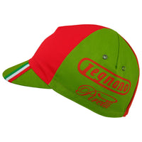 Gorra Gist Equipo Legnano verde con rojo vista lateral izquierda