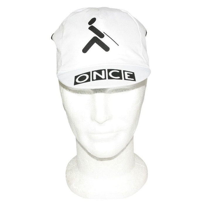 Gorra Gist Equipo ONCE blanca vista frontal estilo vintage