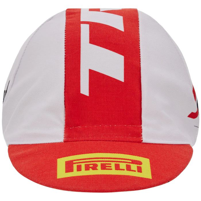 Gorra Gist Equipo Trek Segafredo blanca vista frontal estilo profesional