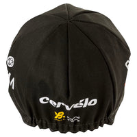 Gorra Gist Visma 2024 negra con amarillo vista trasera con ajuste cómodo