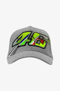 Vista frontal de la Gorra VR46 Heritage Negra VRWCA352105