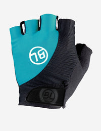 Guantes de ciclismo Bicycle Discesa Lady Blue para mujer con gel anatómico y tejido transpirable