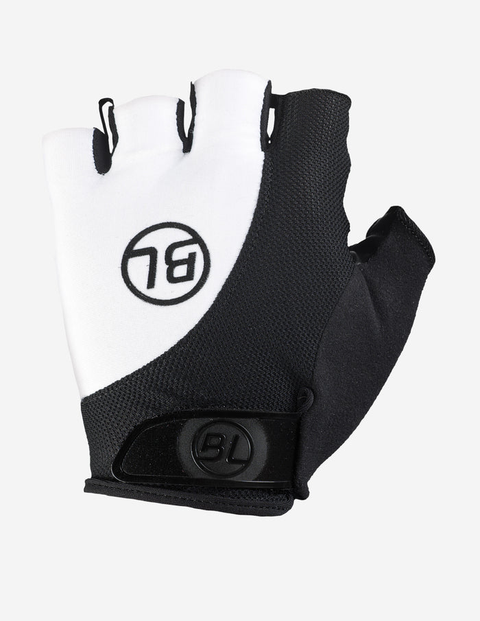 Vista frontal de guantes Bicycle Discesa Lady White para mujer