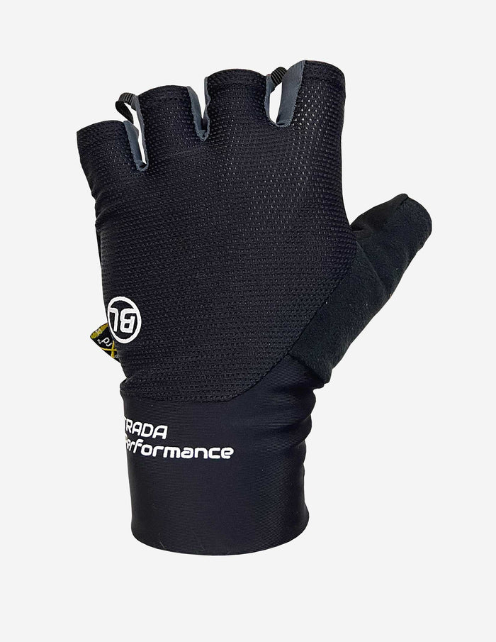 Guantes de ciclismo Bicycle Line Strada S3 Black BL45190-006 con palma acolchada y tejido transpirable