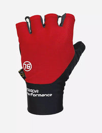 Guantes de ciclismo Bicycle Line Strada S3 Red BL45190-006 con palma acolchada y tejido transpirable