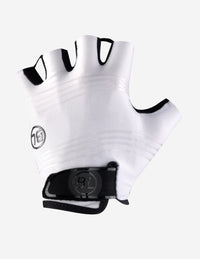 Vista frontal de guantes de ciclismo Bicycle Mia White para mujer