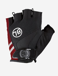 Guantes de ciclismo Bicycle Passista Black Bordeaux con gel anatómico y palma antideslizante