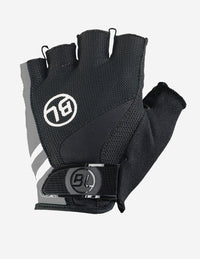 Guantes de ciclismo Bicycle Passista Black Grey con gel anatómico y tejido transpirable