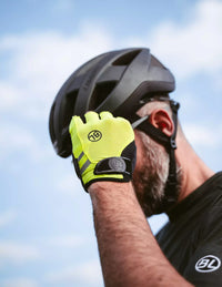 Vista lateral derecha de guantes Bicycle Passista S3 Yellow